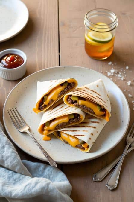 Grilled Cheeseburger Wraps best