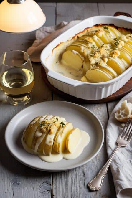 Creamy Garlic Sauce Potatoes