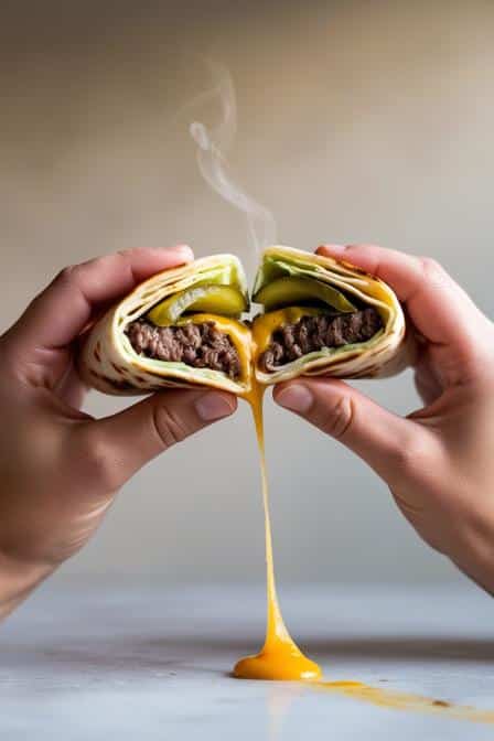 best Grilled Cheeseburger Wraps