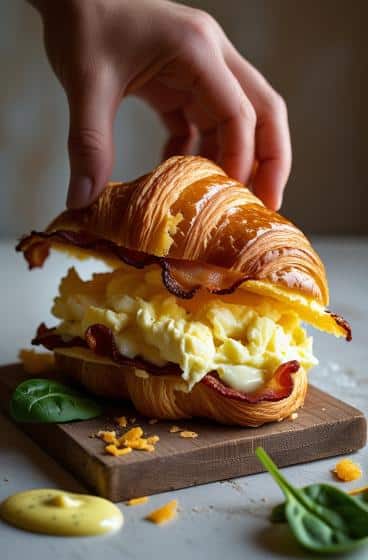 The Breakfast Croissant Sandwich Recipe You’ll Crave Every Morning