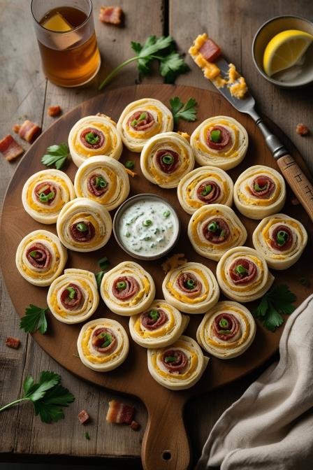 Bacon Cheddar Ranch Pinwheels