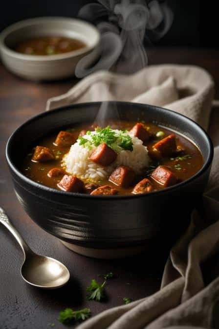 authentic Louisiana Chicken and Sausage Gumbo