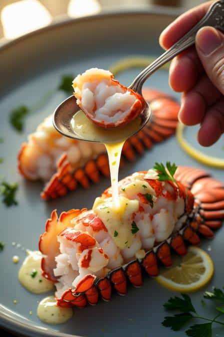 Creamy Garlic Butter Lobster Tails