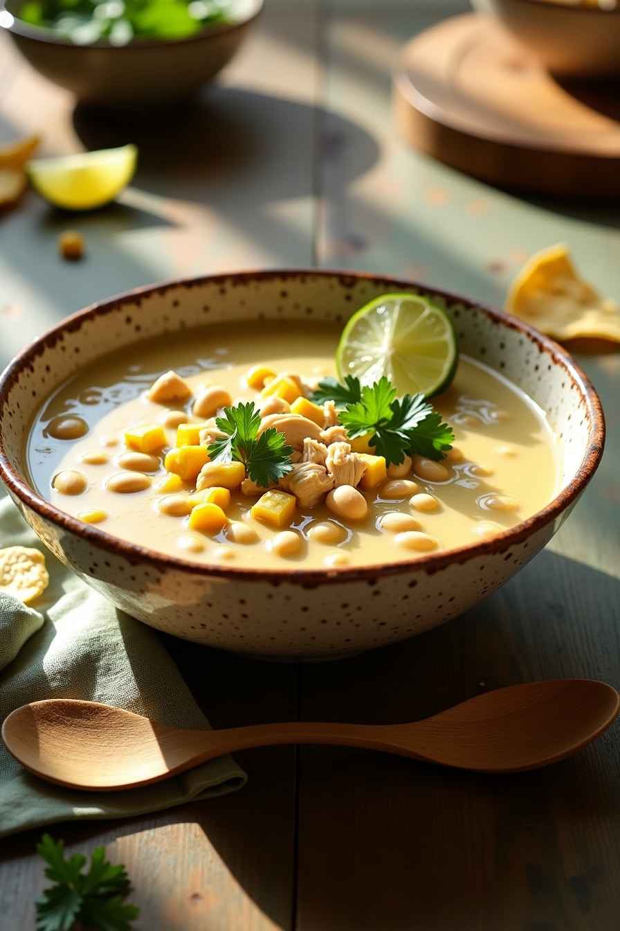 White Chicken Chili Corn Chowder