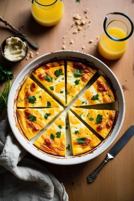 cheesy egg bake recipe