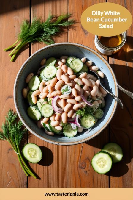 Dilly White Bean Cucumber Salad