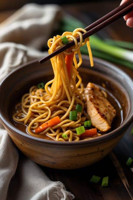 Chicken Chow Mein with the Best Chow Mein Sauce