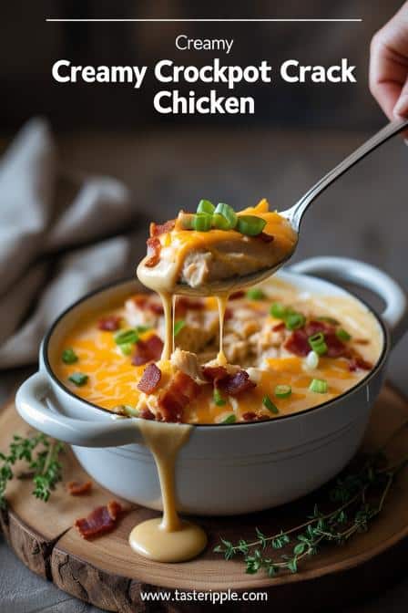 Creamy Crockpot Crack Chicken: The Addictive Dinner You’ll Crave Weekly