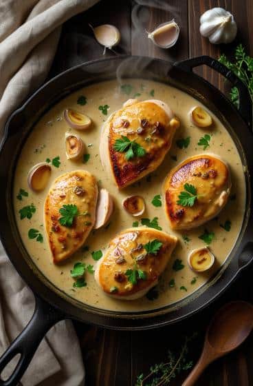 Creamy Garlic Chicken Breasts