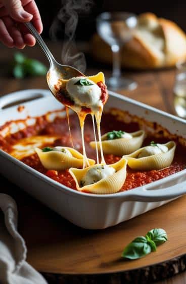 Ricotta Stuffed Pasta Shells