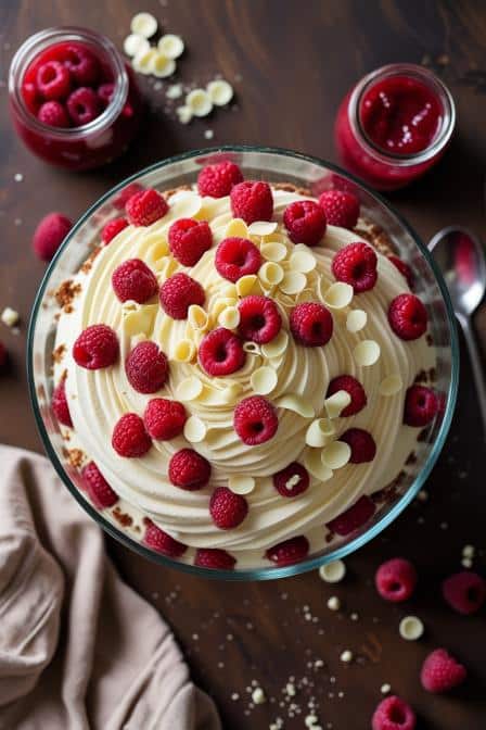 White Chocolate Raspberry Trifle