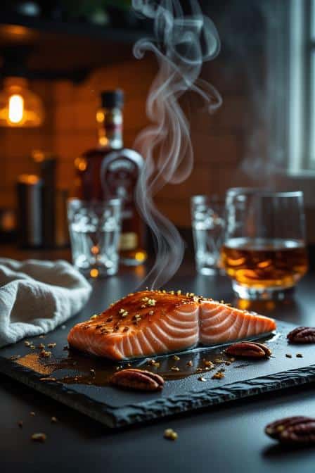 Bourbon Glazed Salmon