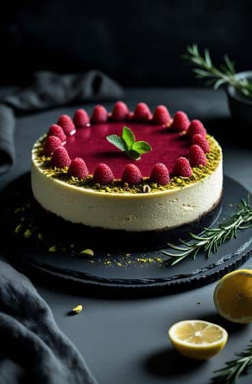 Lush Raspberry Pistachio Cheesecake Delight