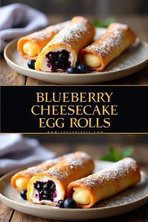 Blueberry Cheesecake Egg Rolls Recipe