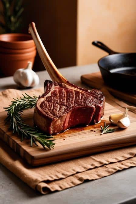 Perfect Oven Baked Tomahawk Steak