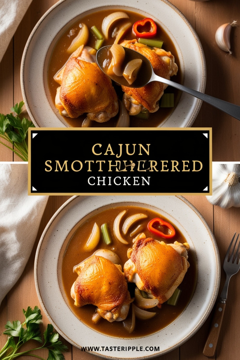 Cajun Smothered Chicken Recipe – A Bold Southern Classic