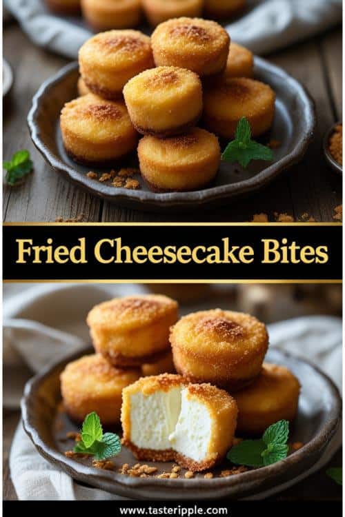 Fried Cheesecake Bites