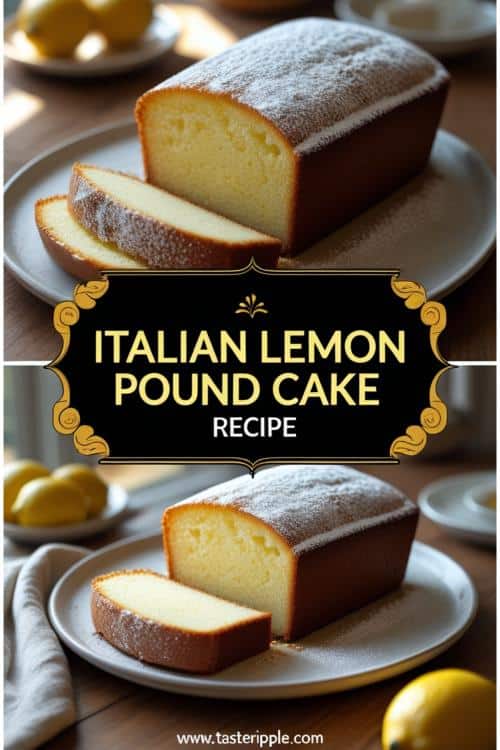 Italian Lemon Pound Cake Recipe
