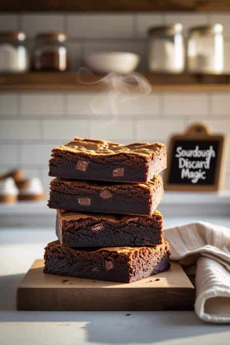 Fudgy Sourdough Brownies