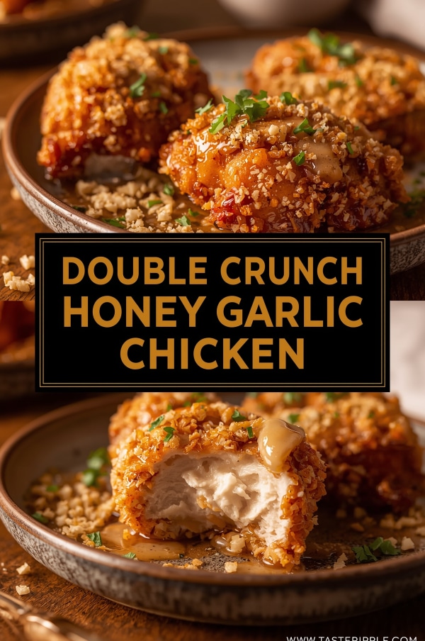 Double Crunch Honey Garlic Chicken: Crispy, Sweet, and Utterly Addictive