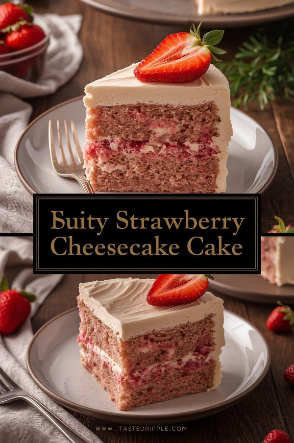 Strawberry Cheesecake Cake Recipe
