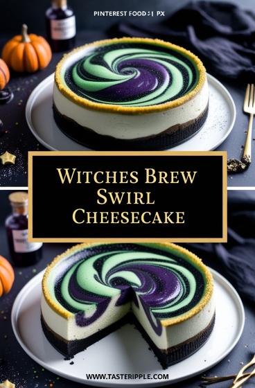 Witches Brew Swirl Cheesecake