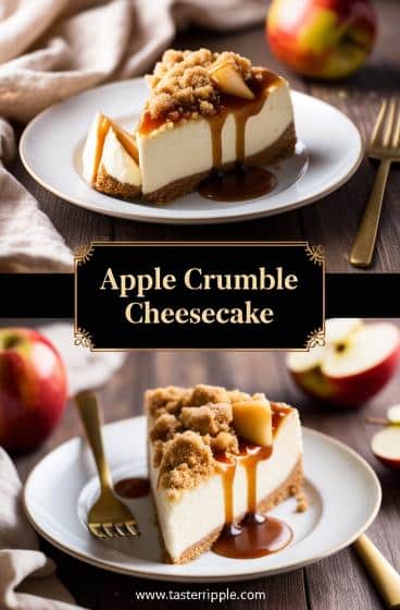 Apple Crumble Cheesecake