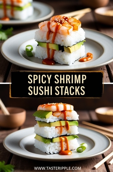 Spicy Shrimp Sushi Stacks: A Layered Bite of Boldness