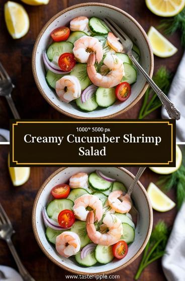 Creamy Cucumber Shrimp Salad