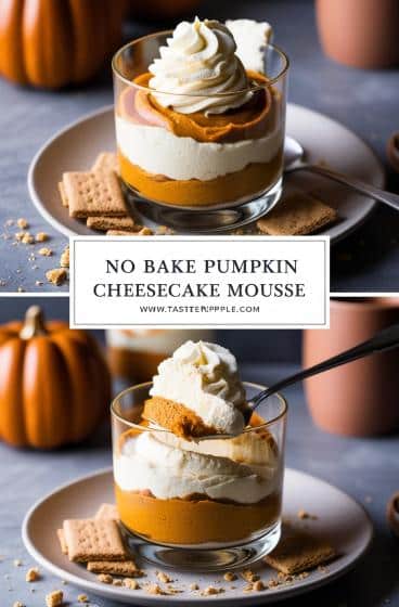 No Bake Pumpkin Cheesecake Mousse
