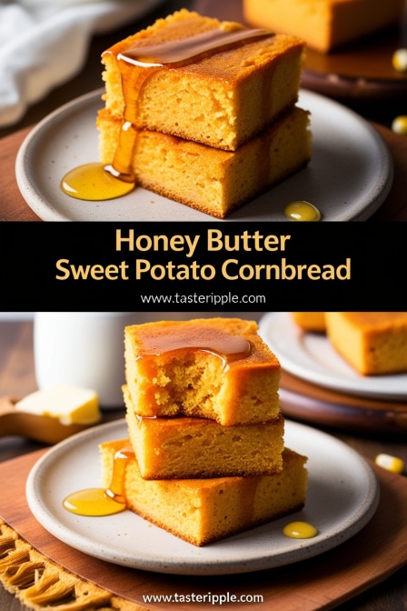 Honey Butter Sweet Potato Cornbread Recipe