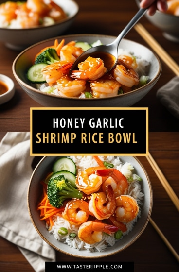 Honey Garlic Shrimp Rice Bowl