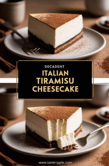Decadent Italian Tiramisu Cheesecake