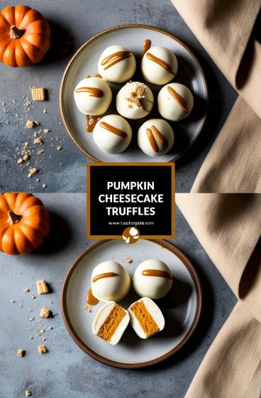 Pumpkin Cheesecake Truffles