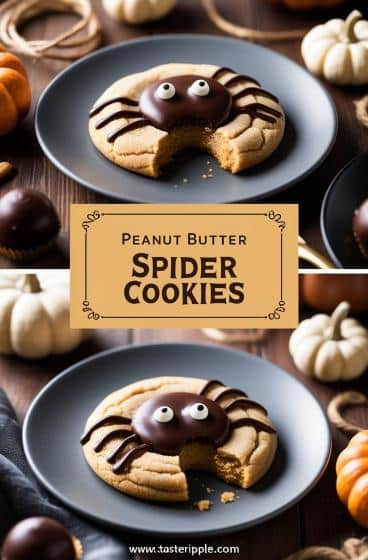 Peanut Butter Spider Cookies