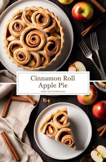 Cinnamon Roll Apple Pie