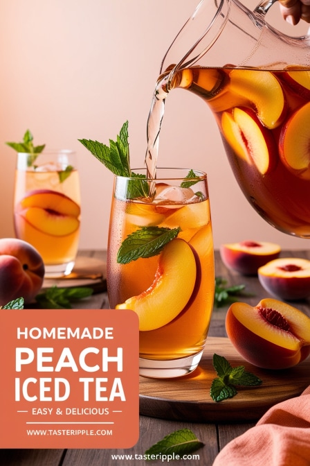 Peach Iced Tea – Sweet & Refreshing Summer Drink