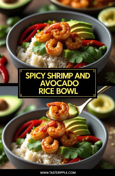 Spicy Shrimp and Avocado Rice Bowl