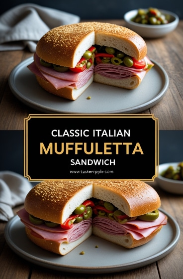 Classic Italian Muffuletta Sandwich