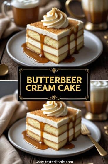 Butterbeer Cream Cake