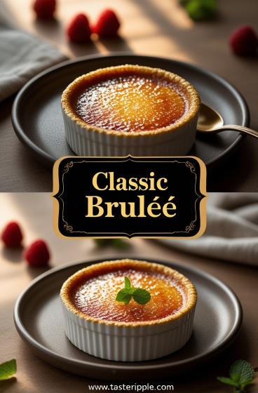 Classic Crème Brûlée: A Masterpiece of Custard and Fire
