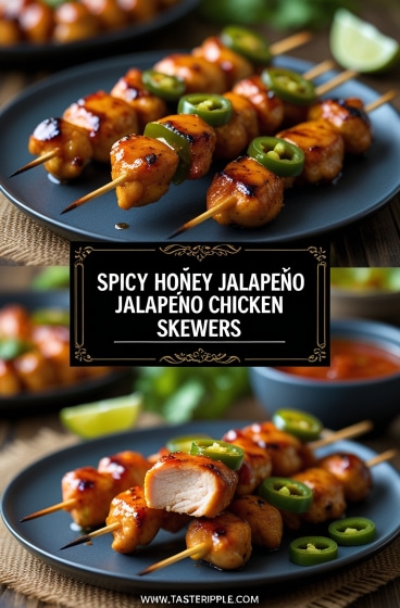 Spicy Honey Jalapeño Chicken Skewers