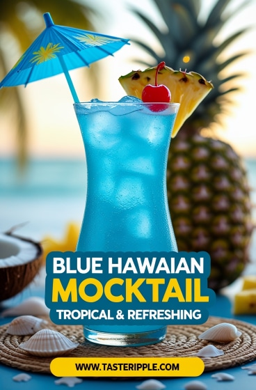 Blue Hawaiian Mocktail – Tropical Fun Without Alcohol
