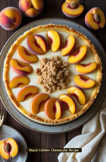 Peach Cobbler Cheesecake Recipe