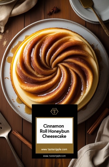 Cinnamon Roll Honeybun Cheesecake