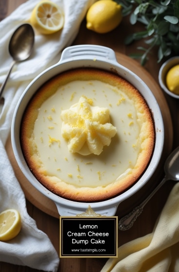 Lemon Cream Cheese Dump Cake