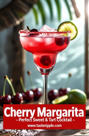 Cherry Margarita – Sweet & Tart Cocktail