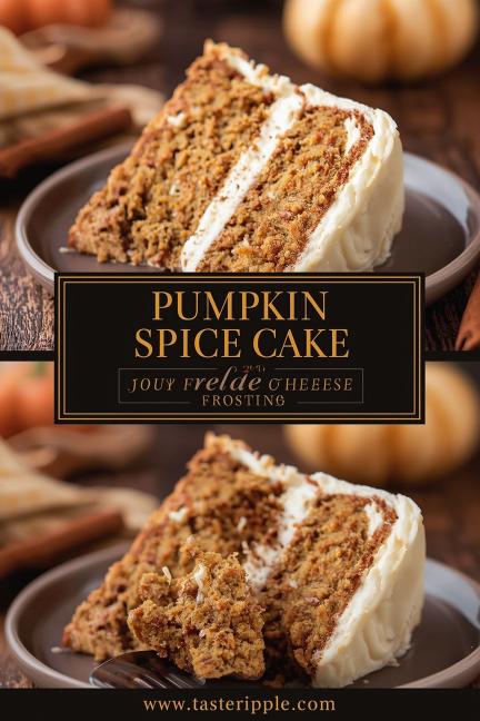 Pumpkin Spice Cake with Cream Cheese Frosting