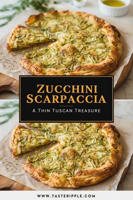 Crispy Zucchini Scarpaccia: A Thin Tuscan Treasure