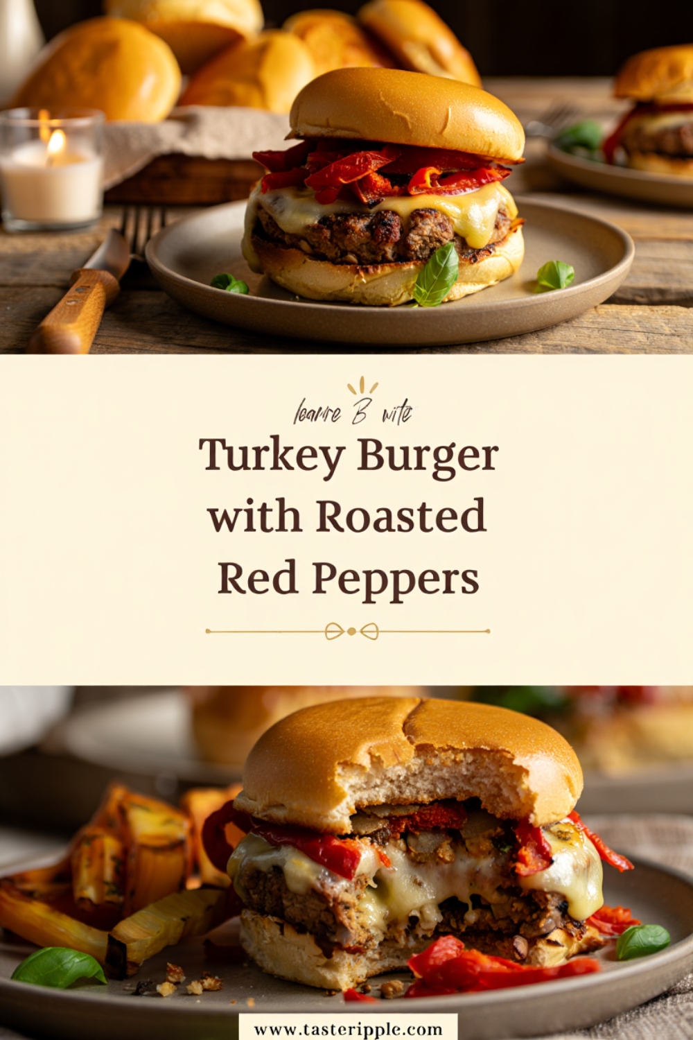 Turkey Burger with Roasted Red Peppers: A Sweet & Smoky Masterclass